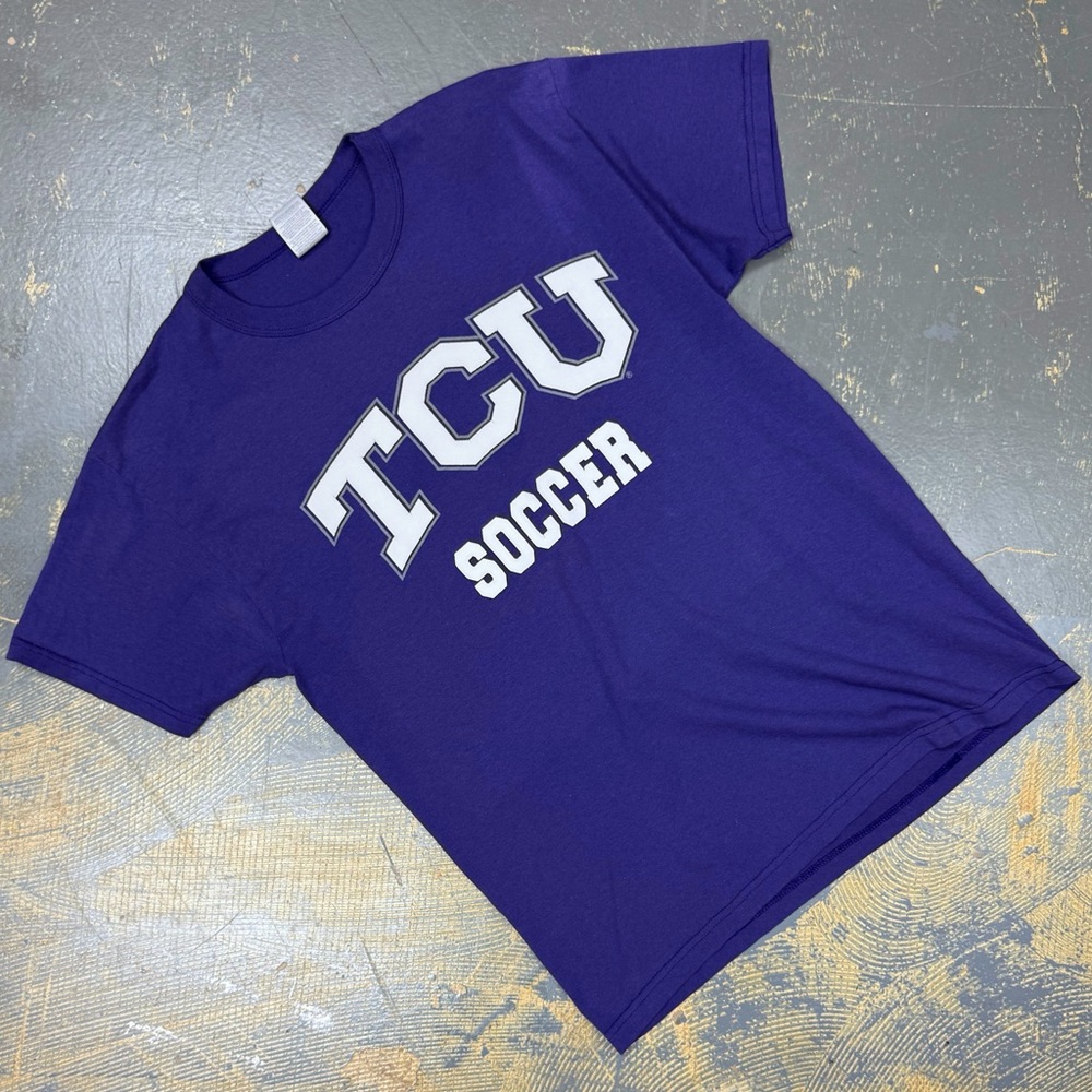 TCU Horned Frogs Soccer Russell Athletic Shirt Medium NCAA Texas Christian